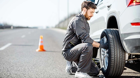 On Road Tire Change